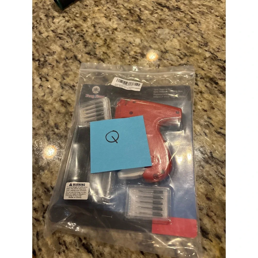 Quick Clothing Fabric Garment Labeler Tagging Gun with 5 Needles & 5000 Barbs